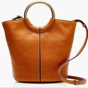 JCREW Bracelet bucket bag in Italian leather